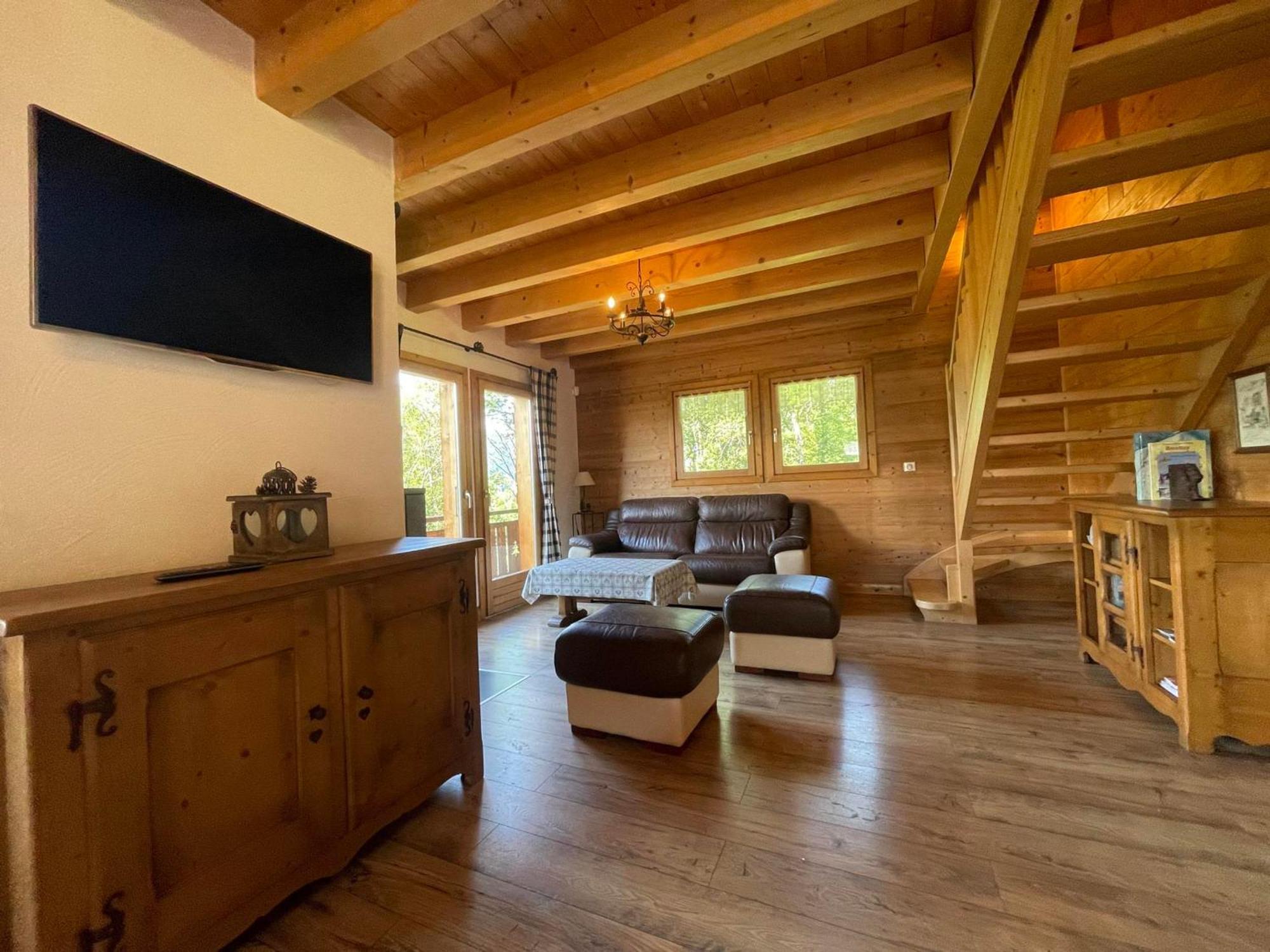 Chalet Savoyard Avec Jardin, Poele A Bois Et Wifi - Fr-1-624-11 Verchaix Exterior photo